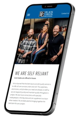 general contracting firm website design
