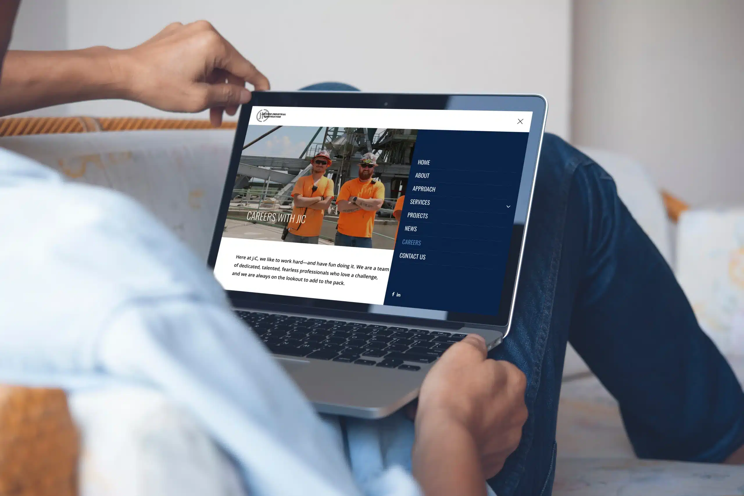 Jackson Industrial Construction mockup