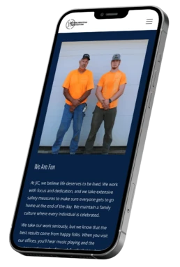 Jackson Industrial Construction mockup
