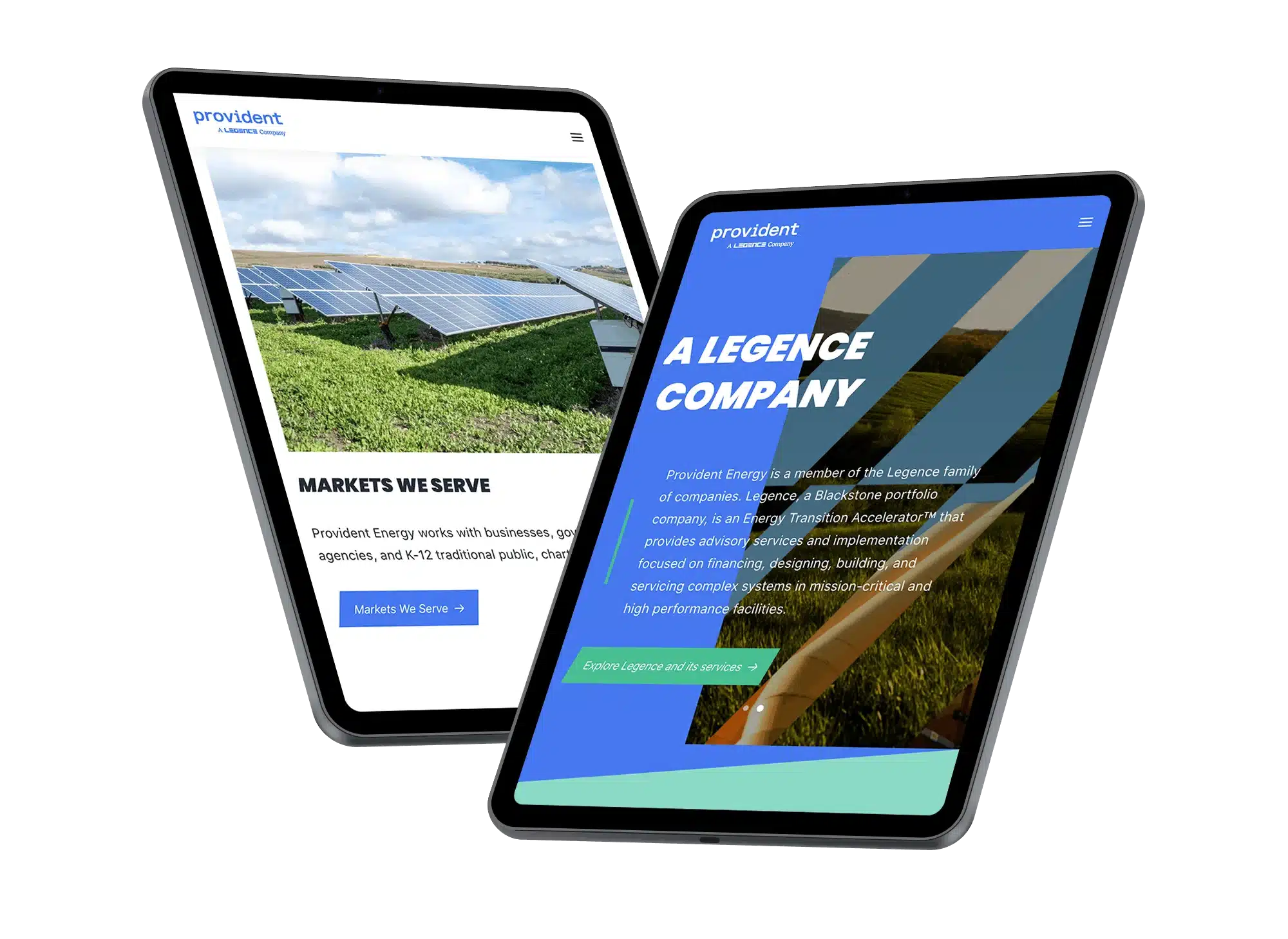 Custom website design for an MEP