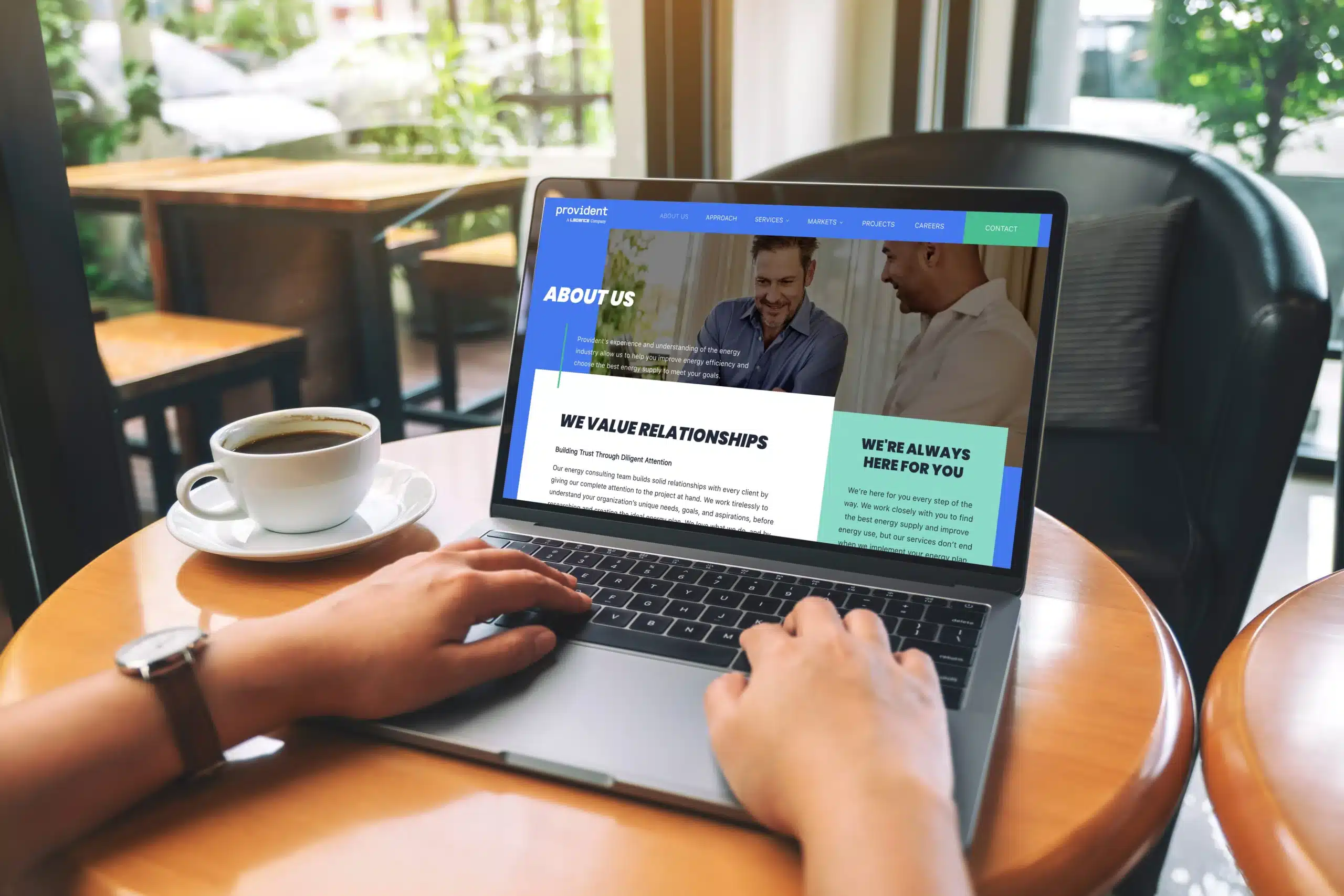 Custom website design for an MEP