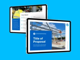 Website mockup on device screens