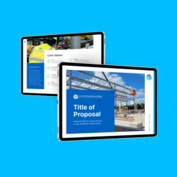 Website mockup on device screens