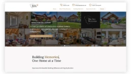 custom website design for a home builder