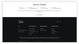 custom website design for a home builder