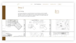 custom website design for a home builder