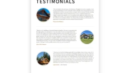 custom website design for a home builder