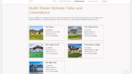 custom website design for a home builder