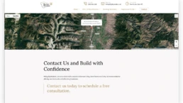 custom website design for a home builder