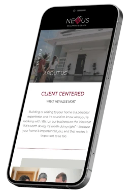 website design for a home builder