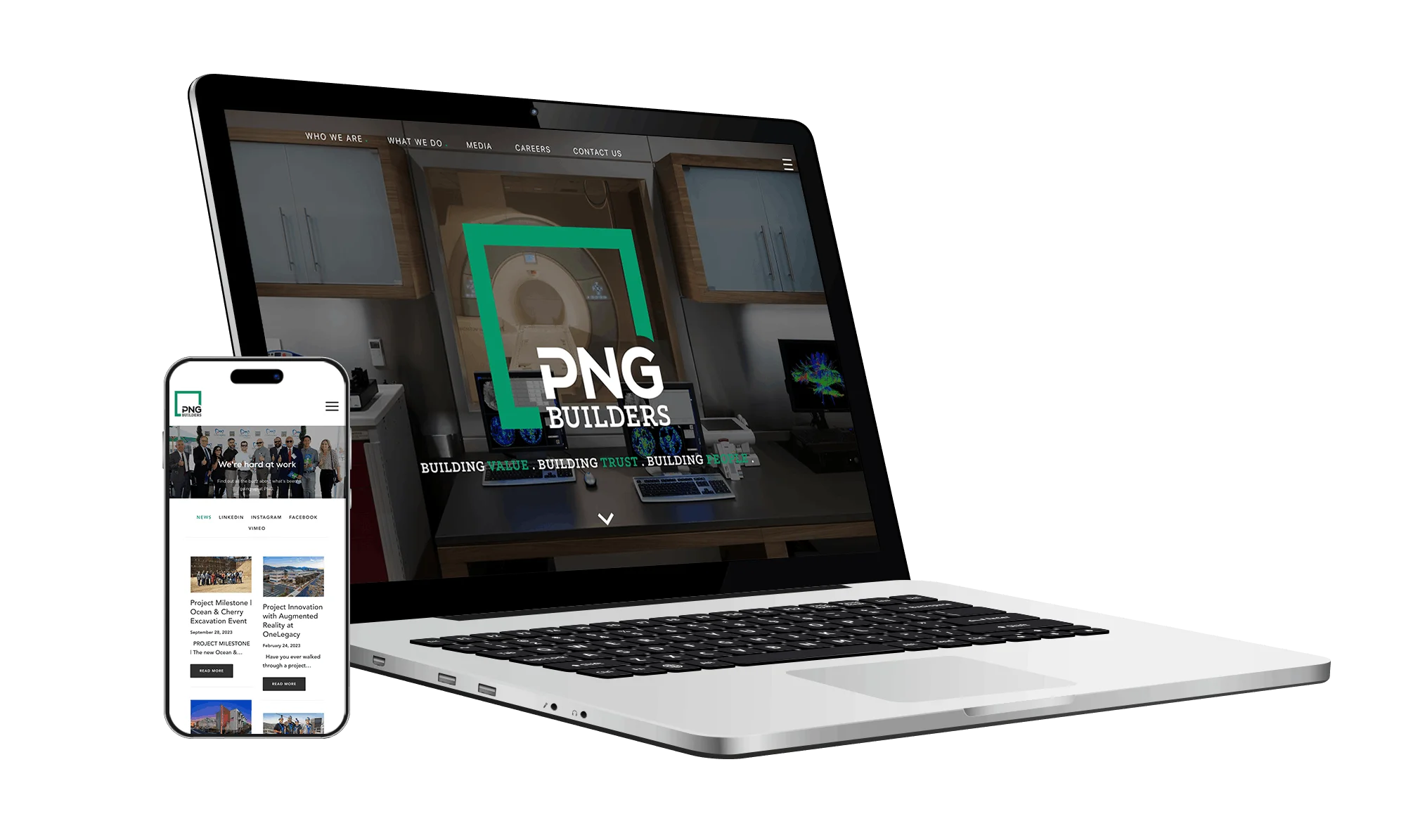 Website for a general contractor
