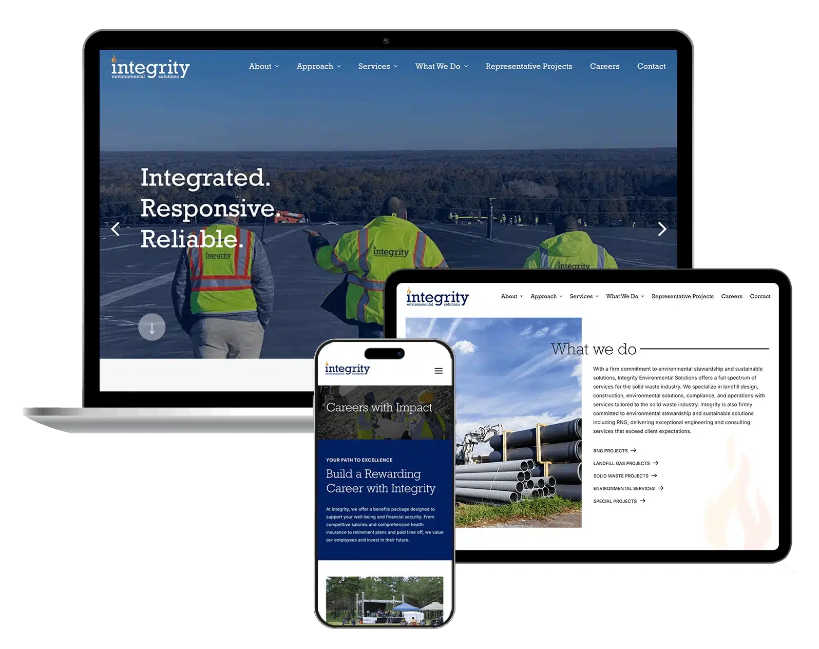 Integrity Construction Manangement mockup