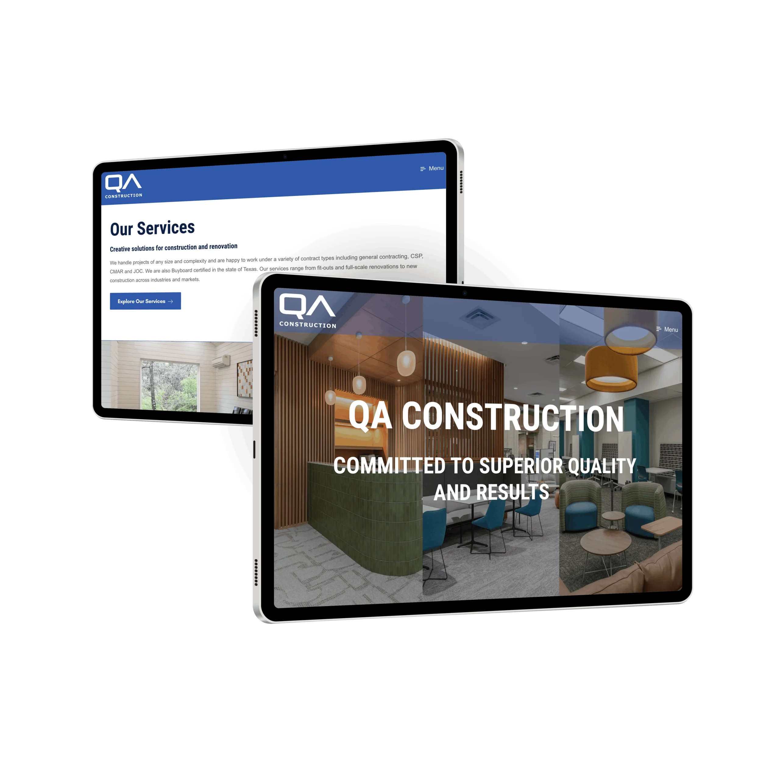 Custom website design for an engineer