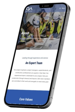 Custom website design for an engineer