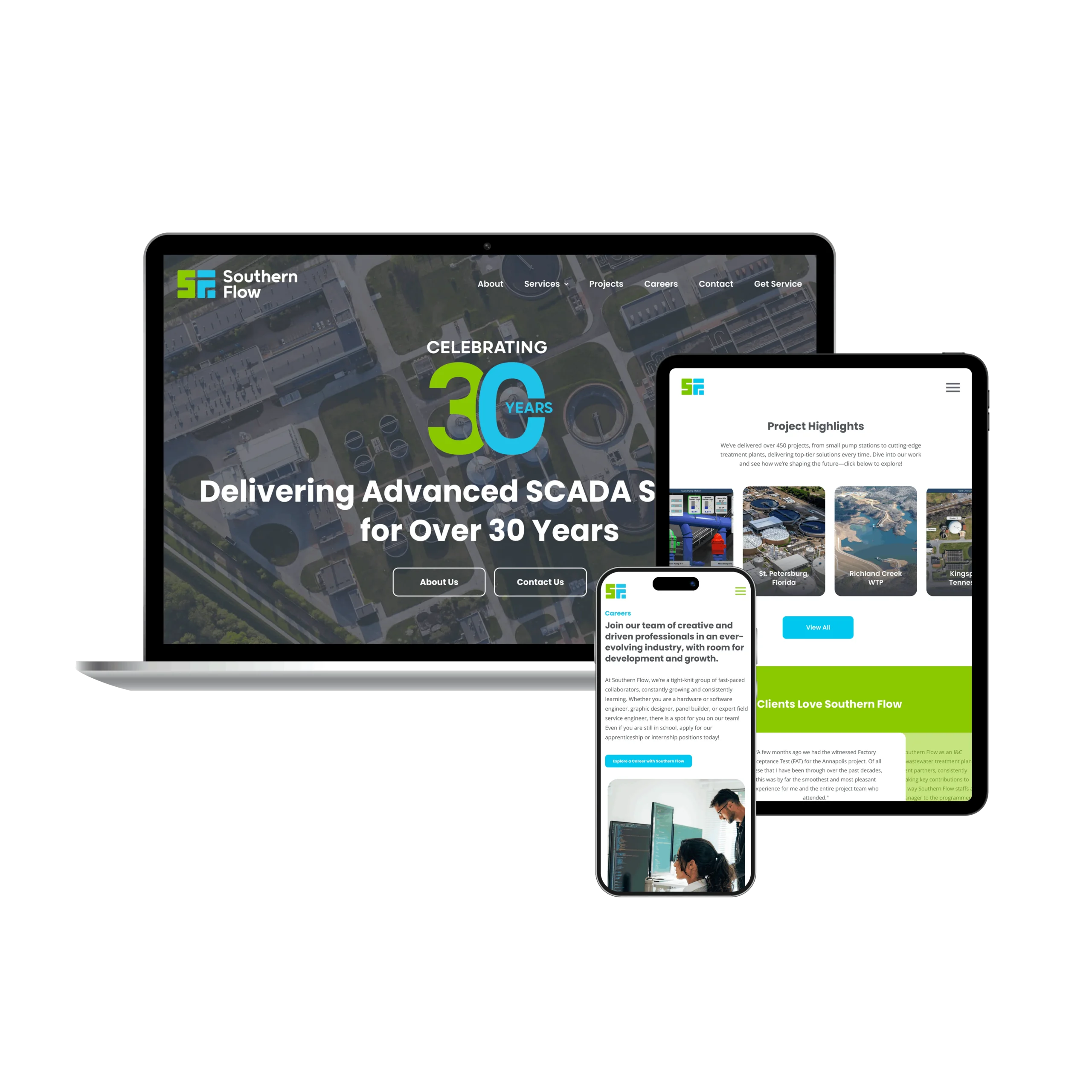 Custom website design for an engineer