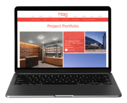 custom website design for an architect