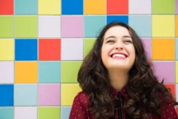 Woman smiling