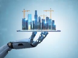 AI in construction graphic
