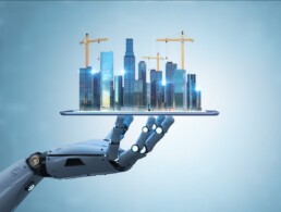AI in construction graphic