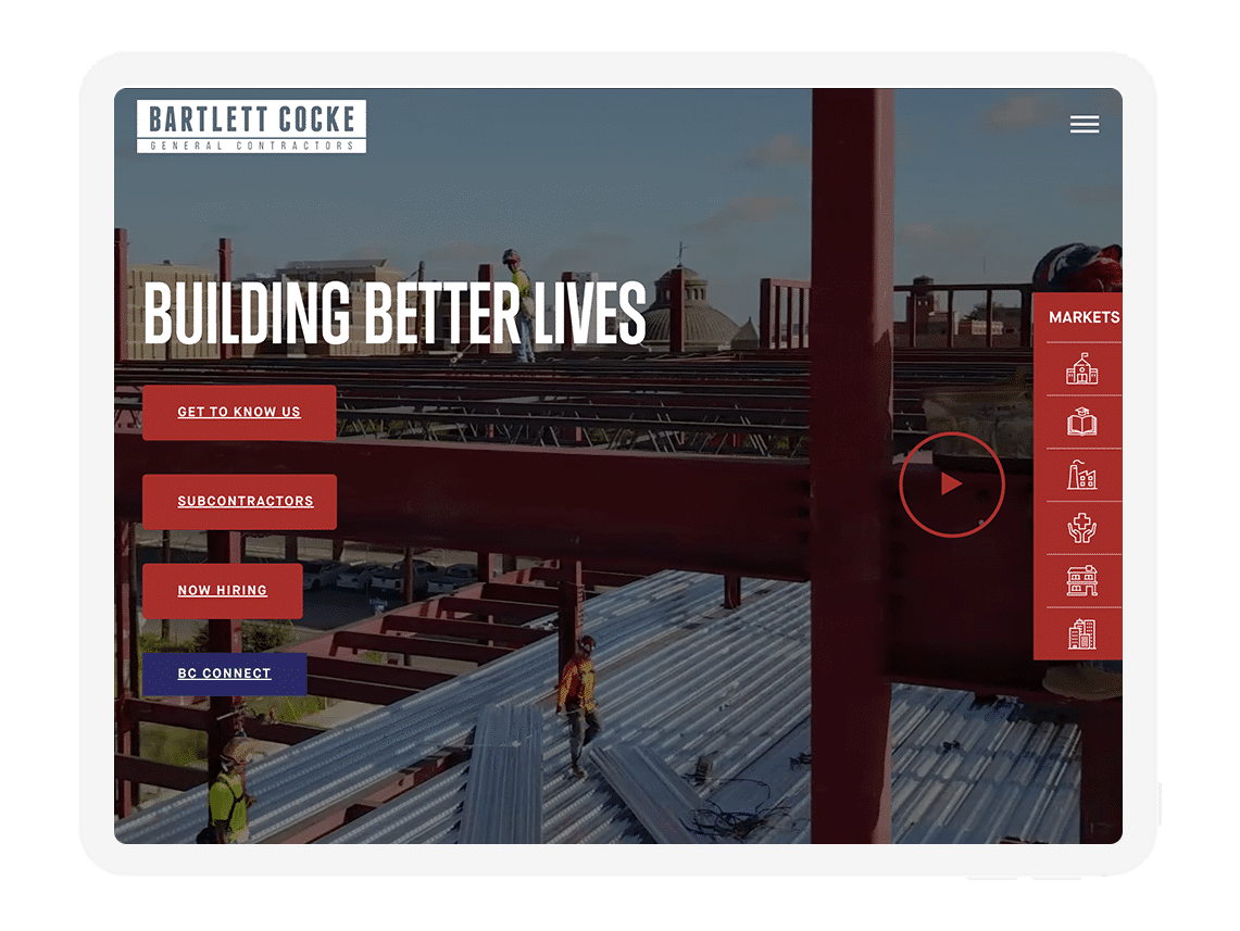 website for a general contractor