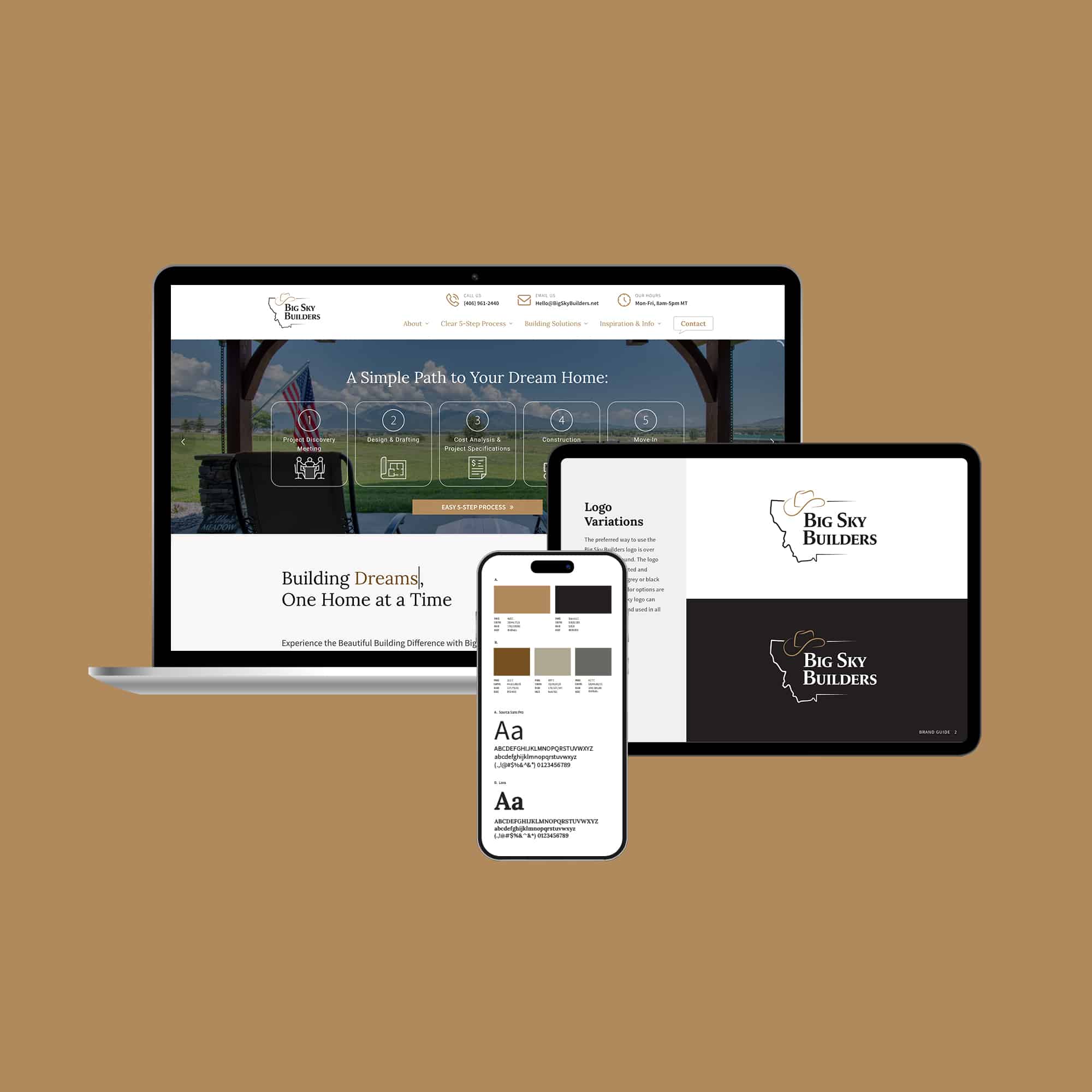 website design for a home builder