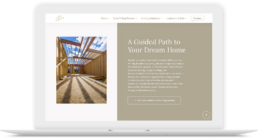 custom website for a home builder