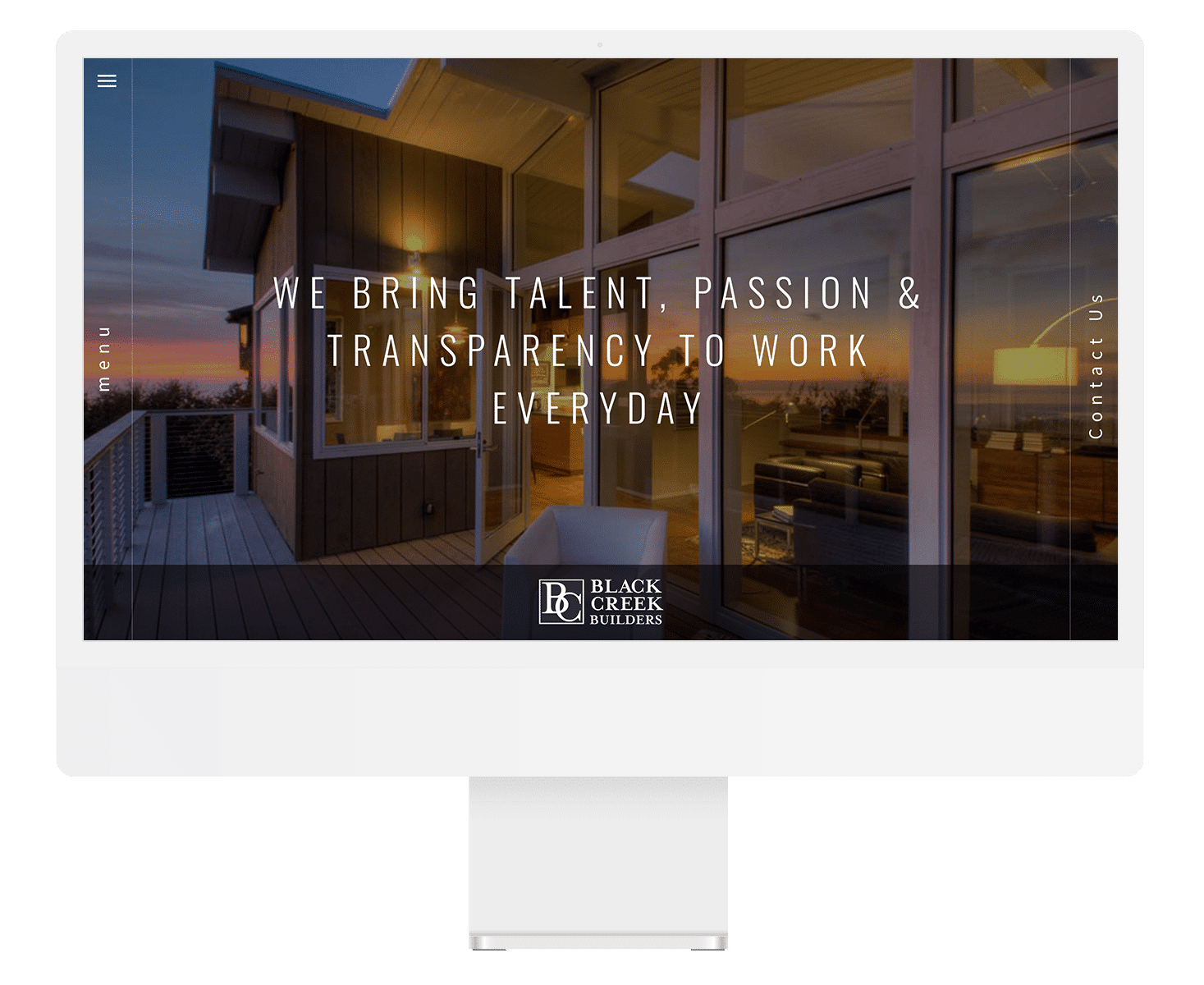 Custom website for a general contractor
