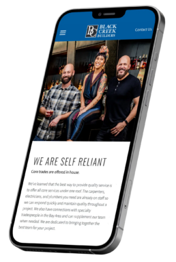 custom website for a general contractor