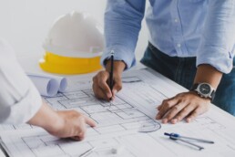 looking at blueprints