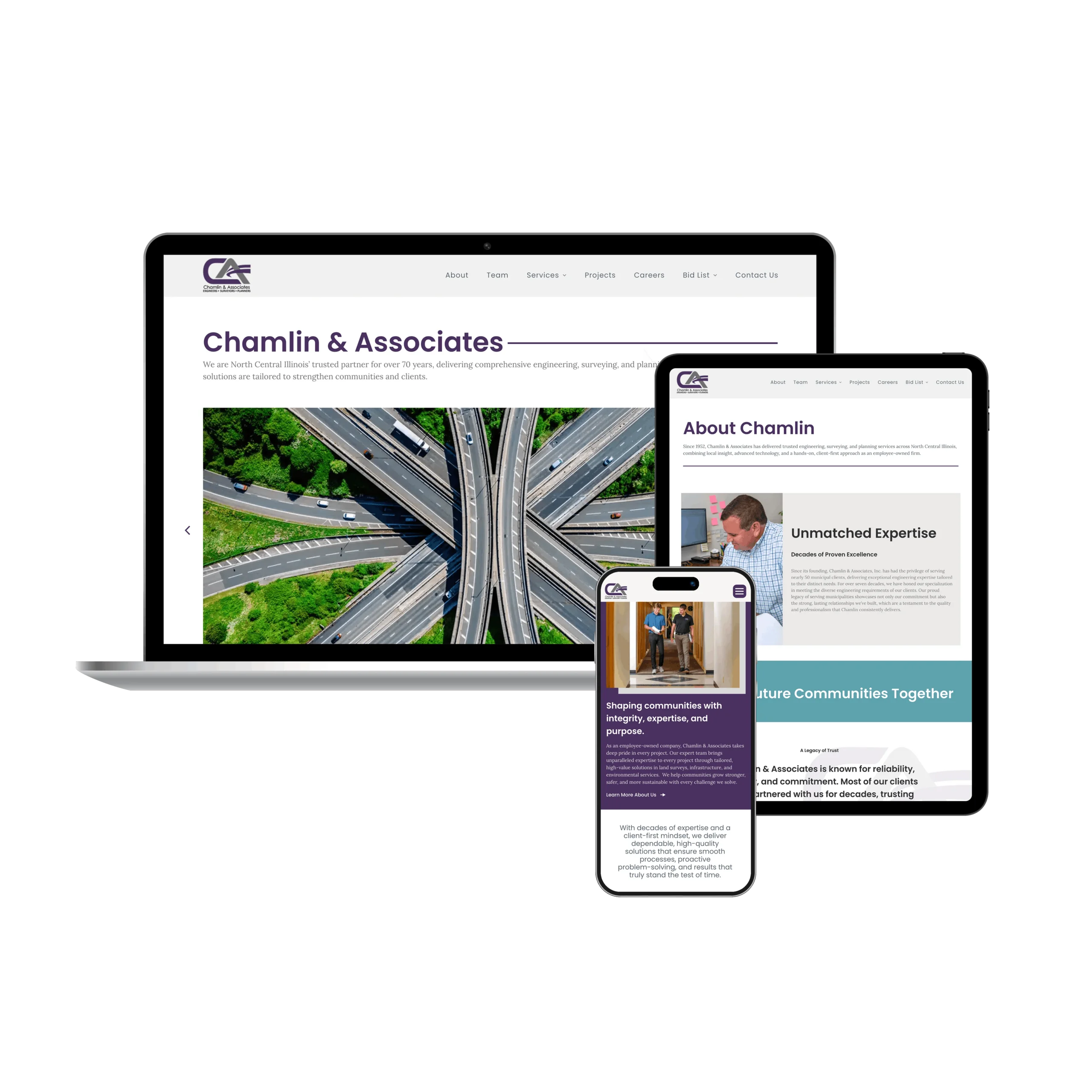 Engineering firm website design