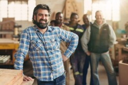 Man smiling