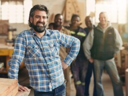 Man smiling