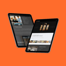 Field website on a tablet