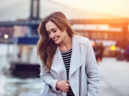 Woman smiling