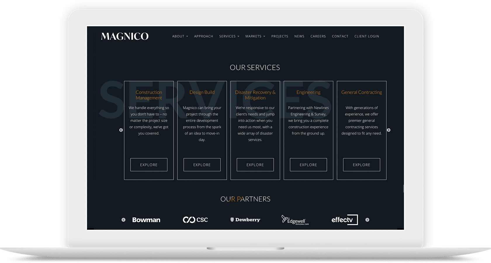 website for a general contractor
