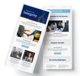 Newsletter mockup