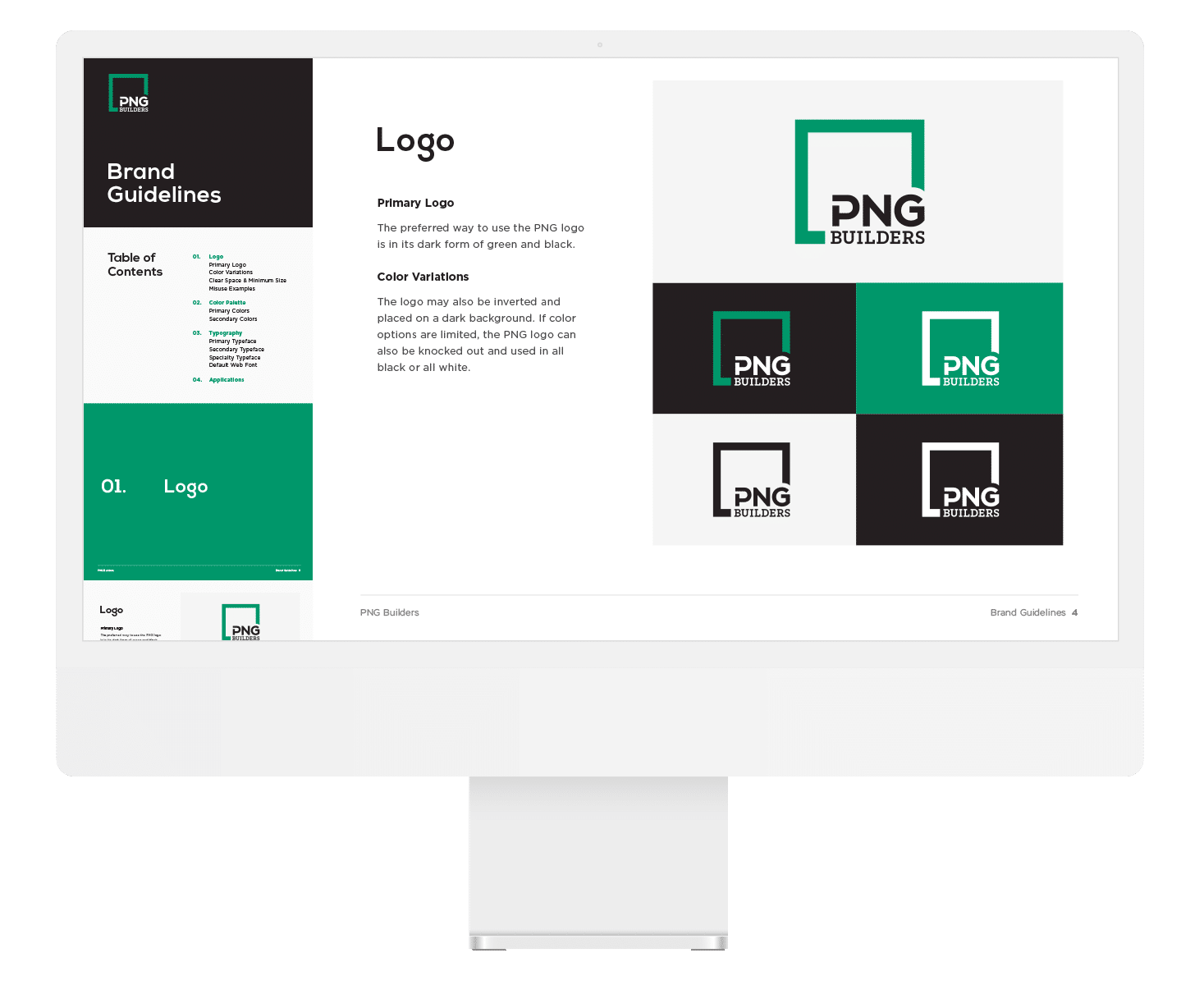 Brand guidelines for a general contractor