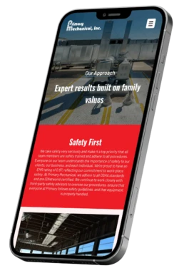 Custom website design for an MEP