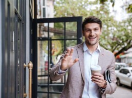 Man smiling