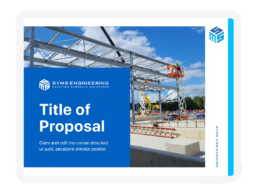 Proposal Template for an engineer