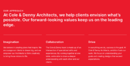Custom website for an architect
