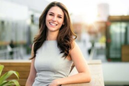 Woman smiling