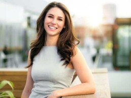Woman smiling