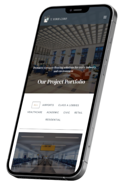 Custom website on mobile
