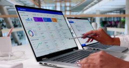 CRM Software on a computer