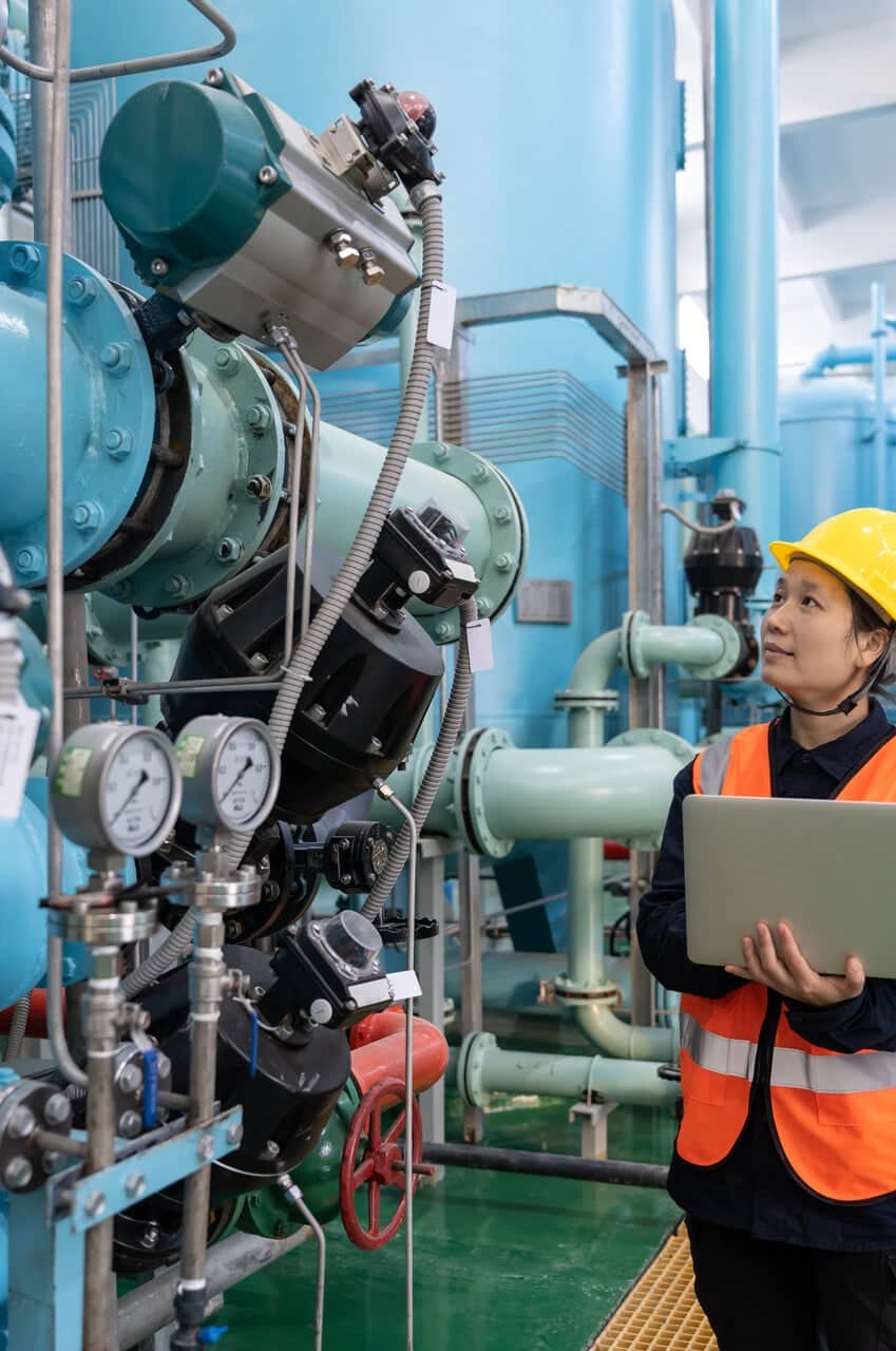 Engineer working