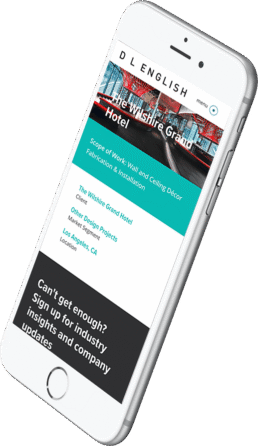 Custom website on mobile
